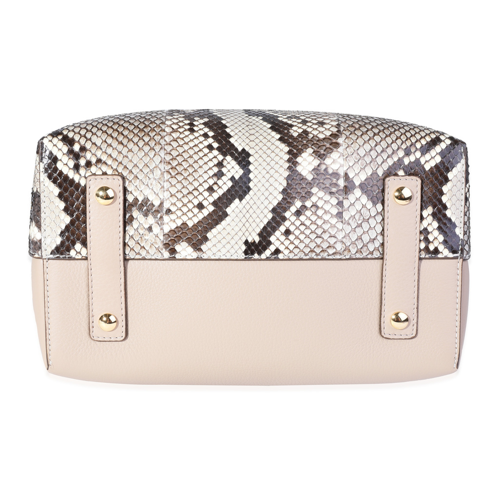 Burberry Natural Python & Pale Drift Leather Smal… - image 5
